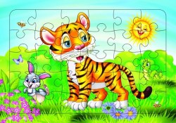 Игра настольная пазл Тигренок